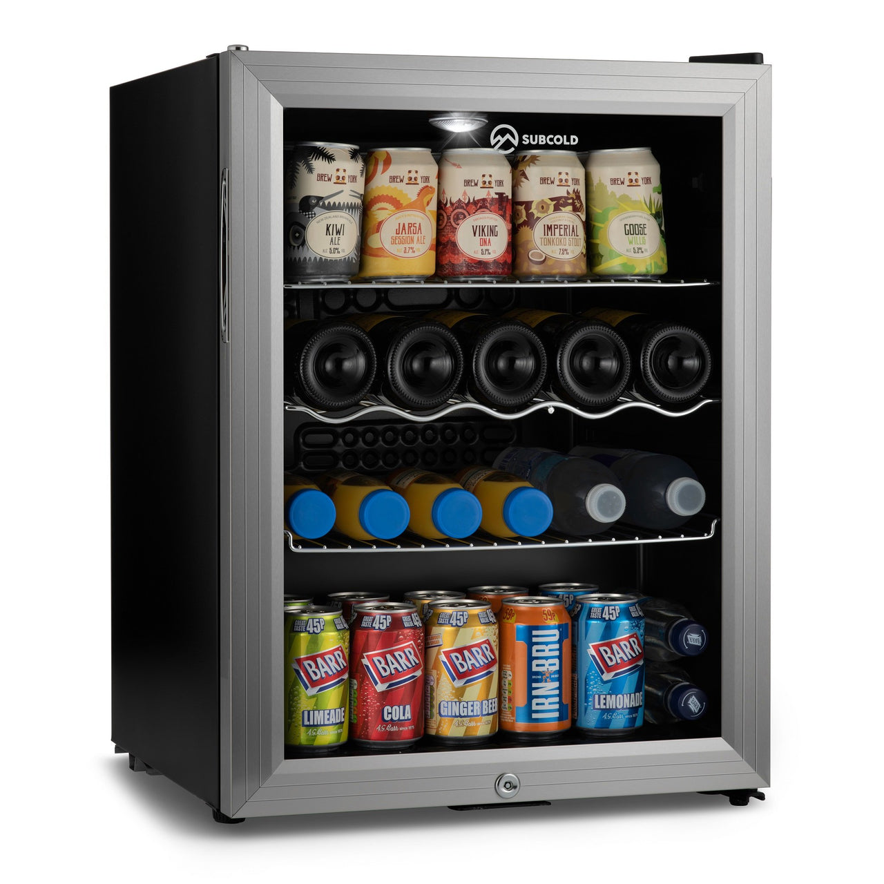 Subcold Super 65 litre beer drinks fridge silver