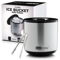 Thumbnail for Barcool 4L Ice Bucket - Round Silver
