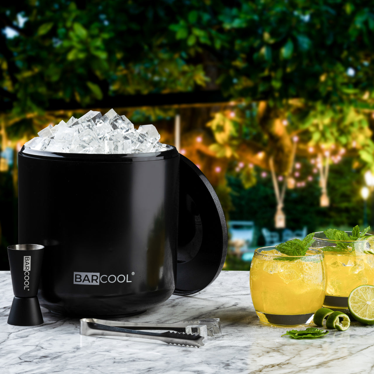 Barcool 4L Ice Bucket - Round Black