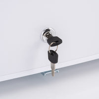 Thumbnail for Subcold Eco white 100 litre undercounter fridge lockable with key