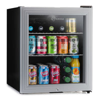 Thumbnail for Subcold Super 50 litre glass door beer drinks silver mini fridge