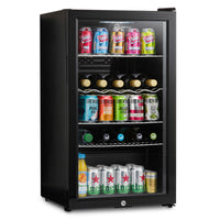 Thumbnail for Subcold Super 85 litre glass door beer drinks under counter black fridge