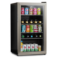 Thumbnail for Subcold Super 85 litre glass door beer drinks under counter stainless steel fridge