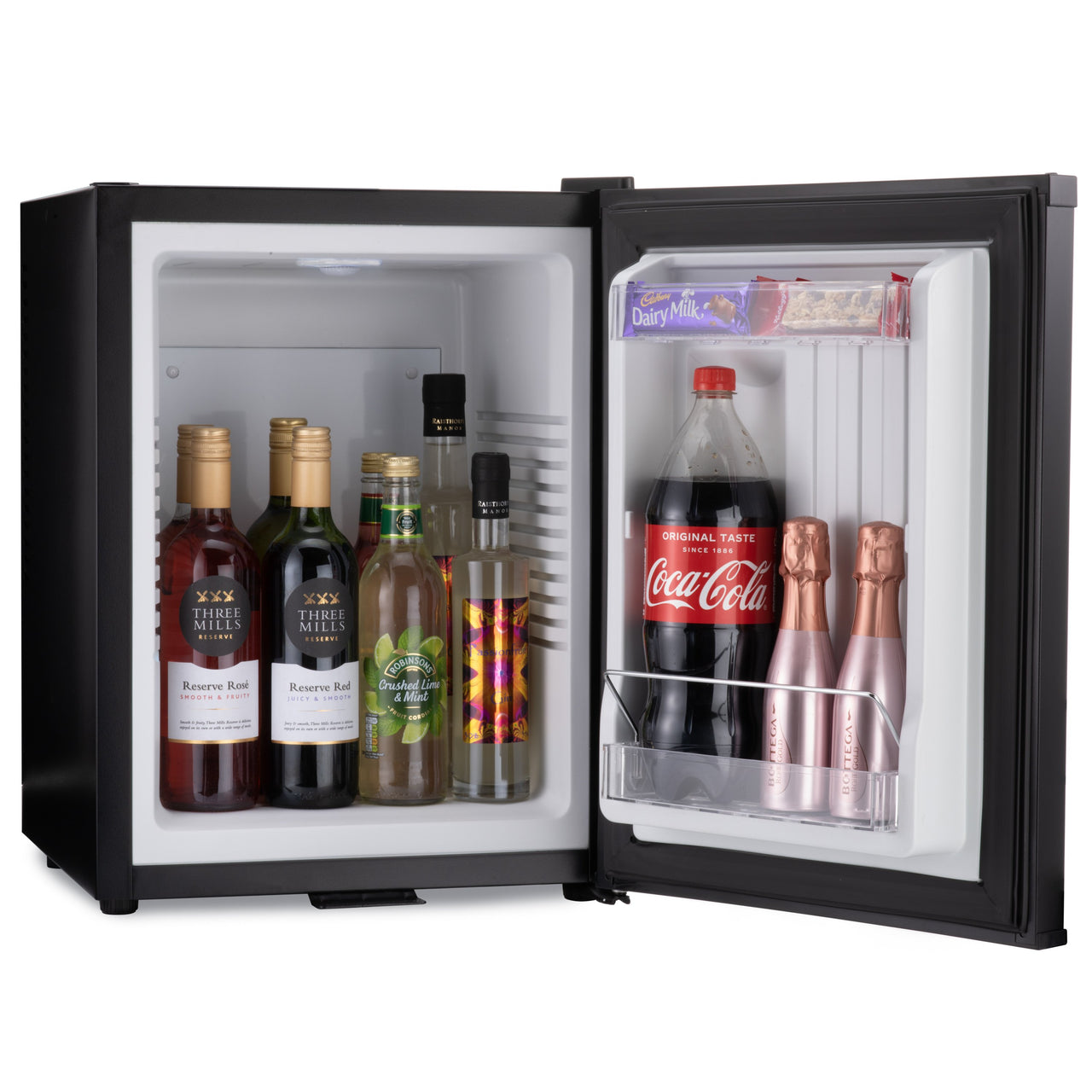 Mini bar fridge 40 litre beverages inside