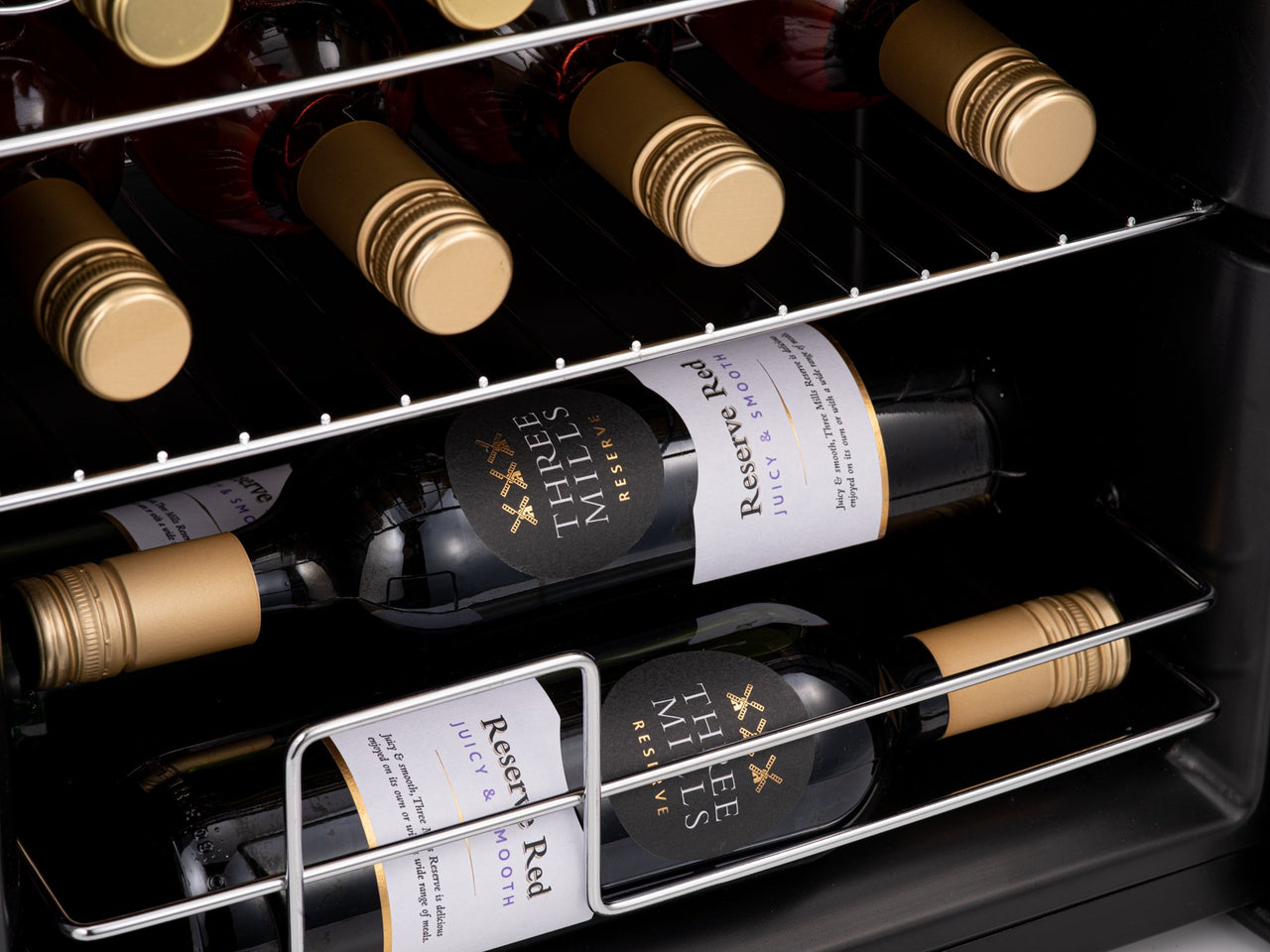 Subcold Viva 16 bottles wine cooler fridge (48 litre) internal chrome racks